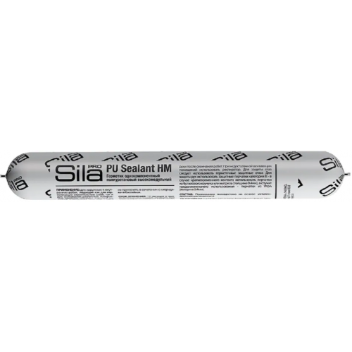 Герметик однокомпонентный полиуретановый высокомодульный Sila Pro PU Sealant HM 600 мл серый RAL 7030