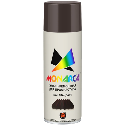 Эмаль ремонтная аэрозольная акриловая для профнастила East Brand Monarca 520 мл шоколадно коричневая