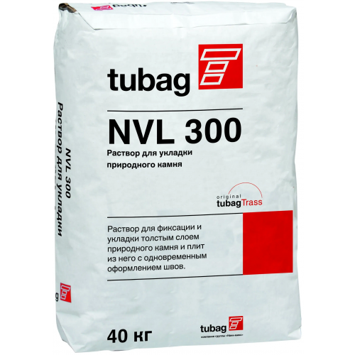 Раствор для укладки природного камня Tubag NVL 300 40 кг кремово желтый