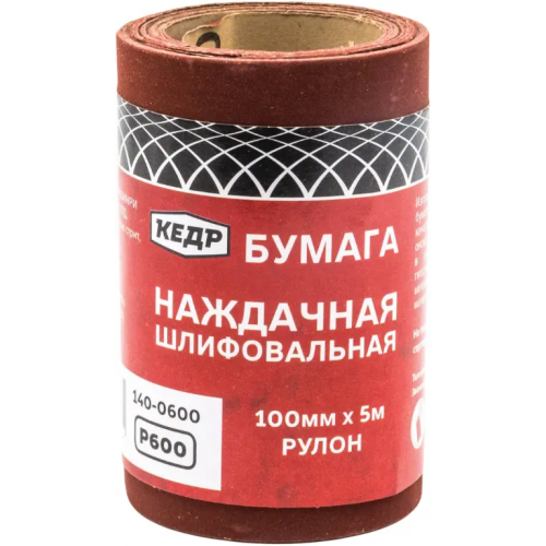 Бумага наждачная шлифовальная Кедр 5*100 мм P600