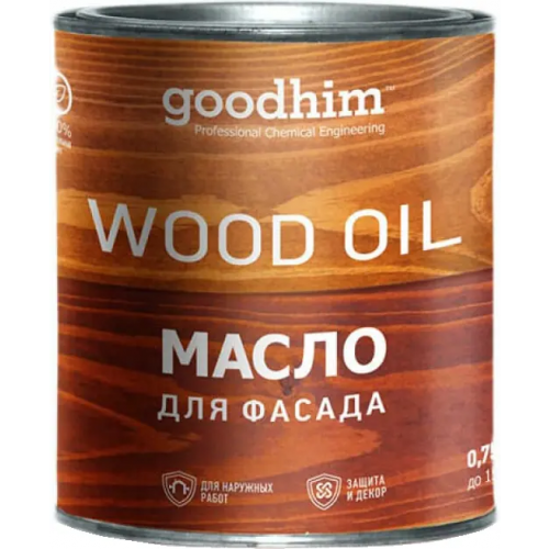 Масло для фасада Goodhim Wood Oil 750 мл орех