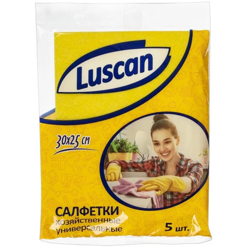 Салфетки хозяйственные универсальные Luscan 5 салфеток