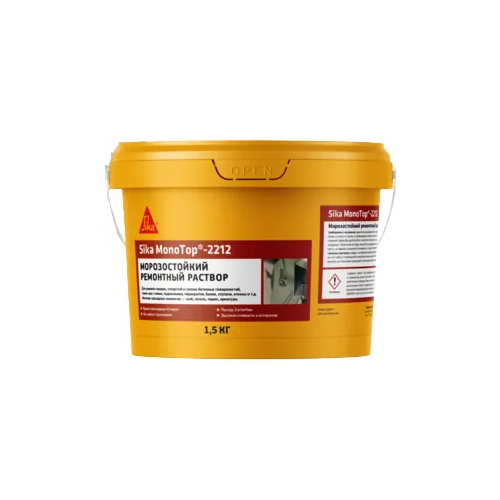 Однокомпонентный ремонтный раствор на цементной основе Sika Monotop 2212 1.5 кг