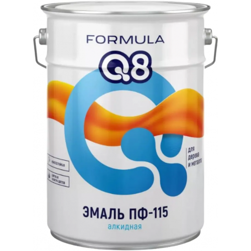 Эмаль алкидная Formula Q8 ПФ 115 20 кг желтая