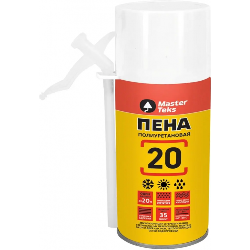 Пена монтажная всесезонная Masterteks 20 285 мл