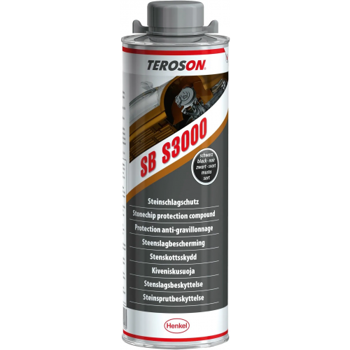 Антигравийный спрей для защиты порогов от щебня Teroson SB S3000 1 л черный