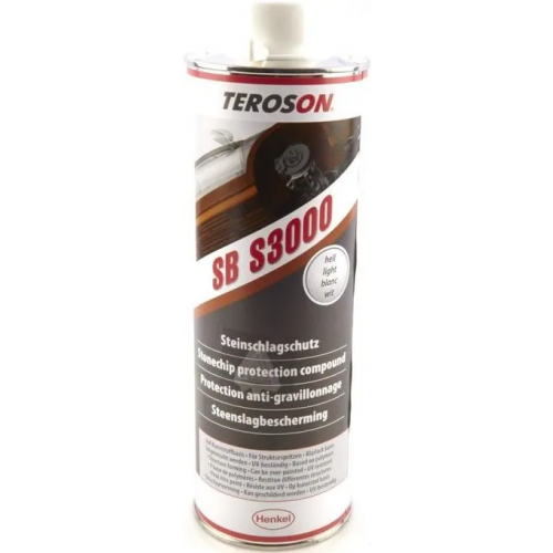 Антигравийный спрей для защиты порогов от щебня Teroson SB S3000 1 л светло бежевый
