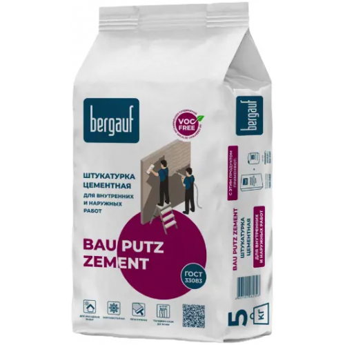 Штукатурка цементная Bergauf Bau Putz Zement 5 кг