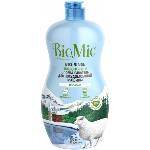 Экологичный ополаскиватель для посудомоечной машины Biomio Bio Rinse 750 мл