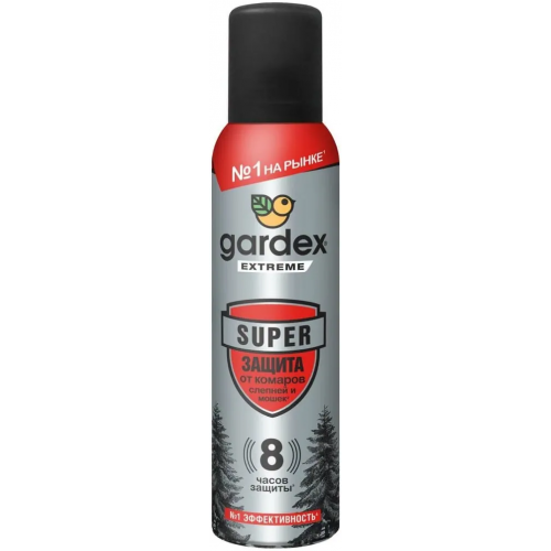 Аэрозоль репеллент от комаров слепней и мошек Gardex Extreme Super Защита 150 мл