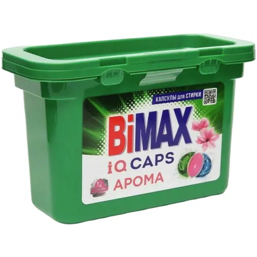 Капсулы для стирки Bimax IQ Caps Арома 12 капсул