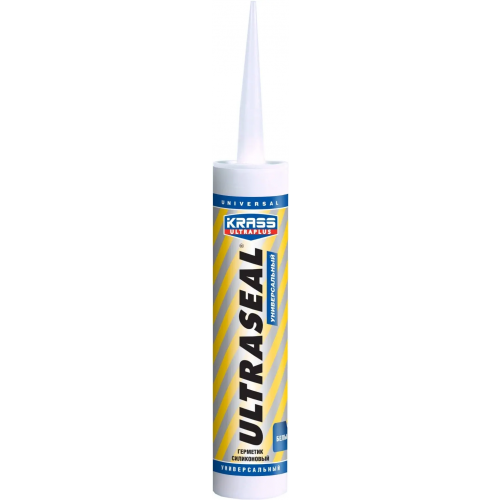Герметик силиконовый универсальный Krass Ultraplus Ultraseal 260 мл белый