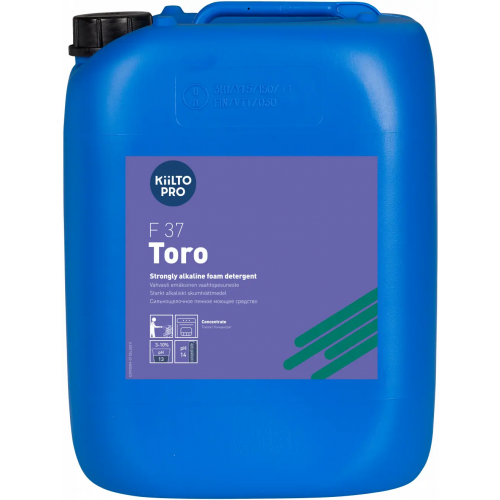 Сильнощелочное пенное моющее средство Kiilto Pro F 37 Toro 10 л