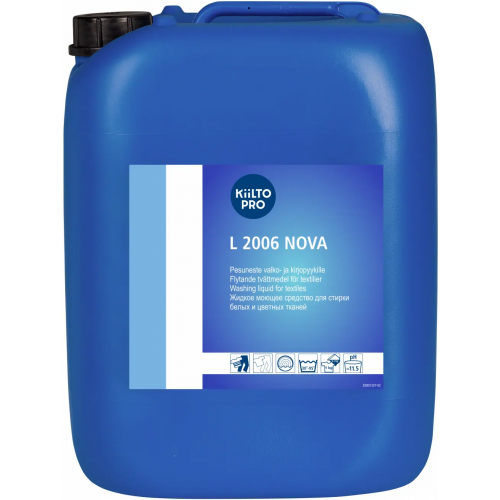 Жидкое моющее средство для стирки белых и цветных тканей Kiilto Pro L 2006 Nova 20 л