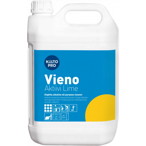 Универсальное слабощелочное моющее средство Kiilto Pro Vieno Aktiivi Lime 5 л
