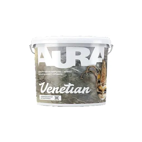 Декоративное покрытие венецианская штукатурка Aura Decor Venetian декоративная штукатурка для создания эффекта мрамора 8 кг