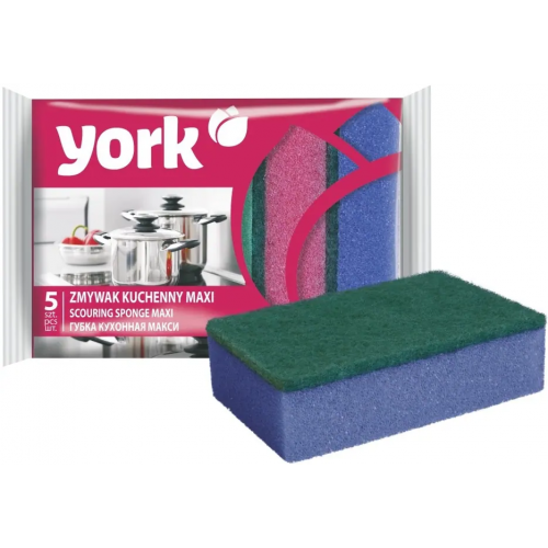 Губки для посуды набор York Макси 5 губок
