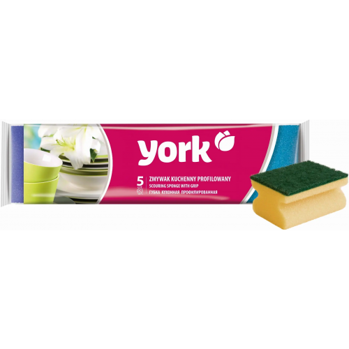 Губки для посуды набор York Profi 5 губок