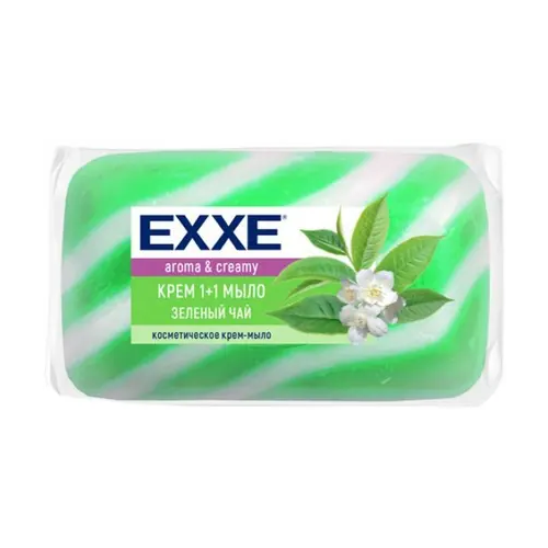 Крем мыло косметическое Exxe Aroma & Creamy Зеленый Чай 80 г