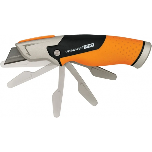 Нож строительный с фиксированным и сменным лезвием Fiskars Carbonmax 182 мм