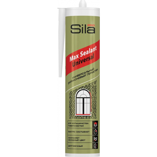 Универсальный силиконовый герметик Sila Pro Max Sealant Universal 280 мл черный