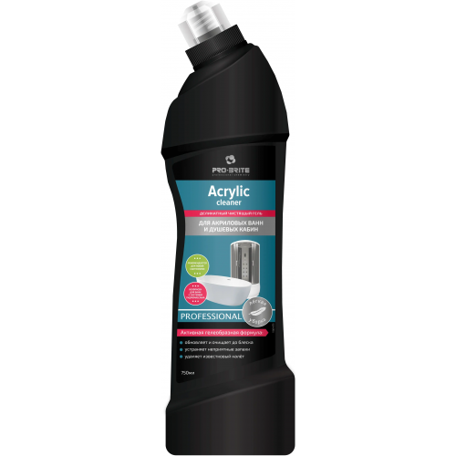 Деликатный чистящий гель для акриловых ванн и душевых кабин Pro-Brite Acrylic Cleaner 750 мл