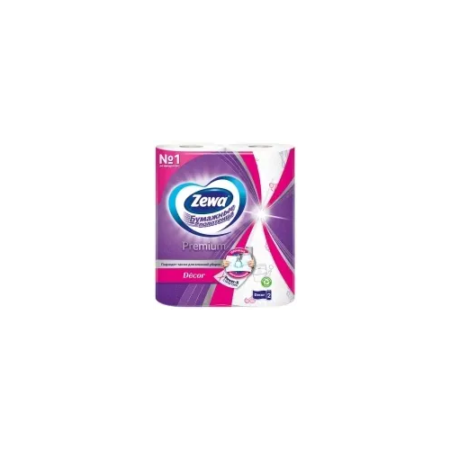 Полотенца бумажные Zewa Decor Premium 14 м