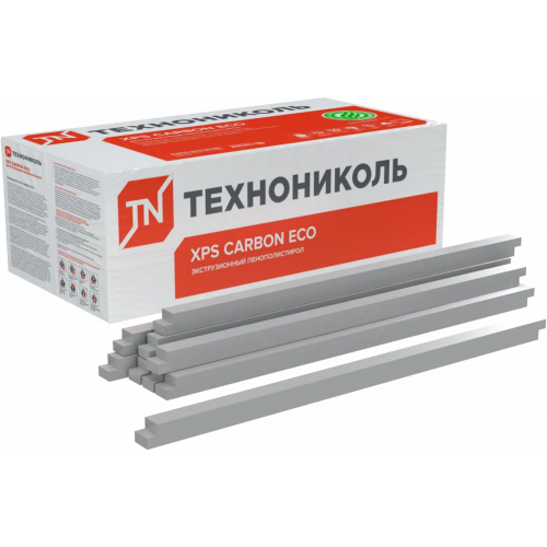 Бруски из экструзионного пенополистирола Технониколь XPS Carbon Eco 0.05*1.18 м/50 мм 26 32 кг/м3