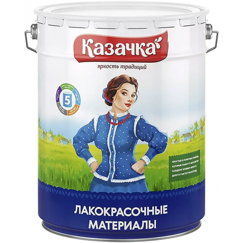 Эмаль алкидная Казачка ПФ 115 20 кг желтая