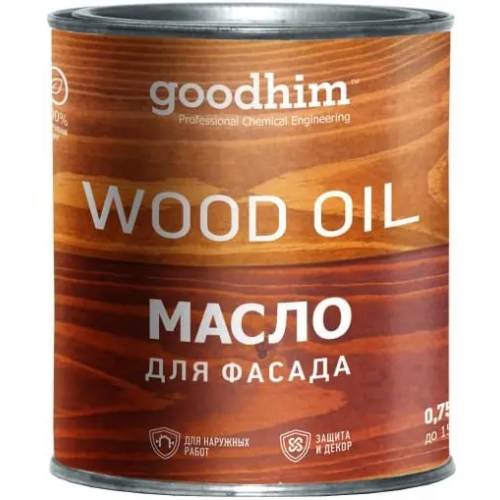 Масло для фасада Goodhim Wood Oil 750 мл изумруд