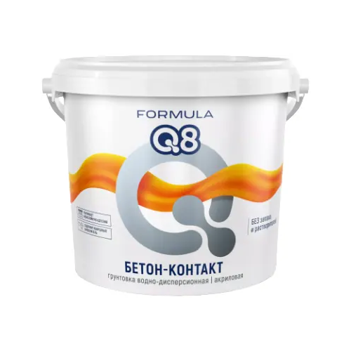 Грунтовка для внутренних и наружных работ Formula Q8 Бетон контакт 2.7 кг