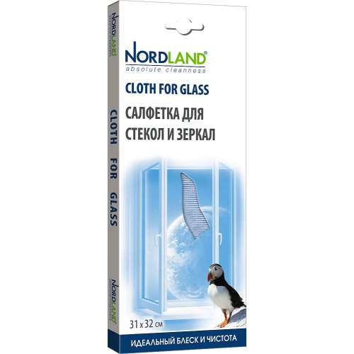 Салфетка для стекол и зеркал Nordland Cloth for Glass 1 салфетка