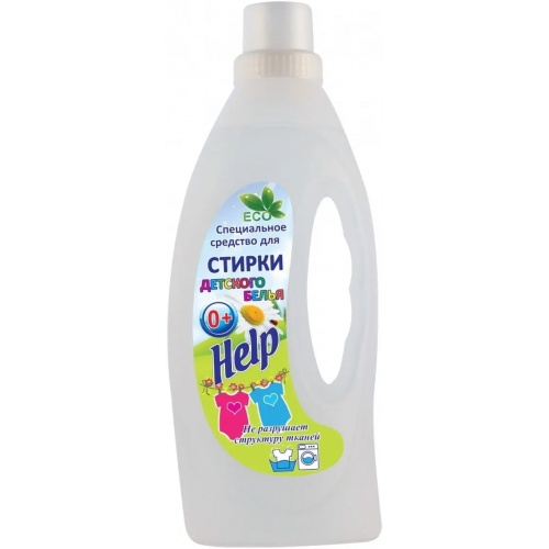 Специальное средство для стирки детского белья 0+ Help Eco 1 л