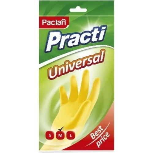 Перчатки резиновые Paclan Practi Universal 7 7.5/М