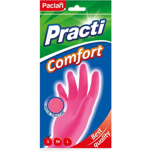 Перчатки резиновые Paclan Practi Comfort S