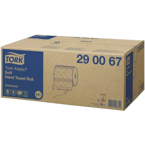 Полотенца бумажные в рулонах Tork Matic Advanced H1 150 м белые 2 слоя