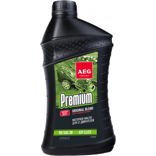 Масло минеральное для четырехтактных двигателей AEG Lubricants Premium HD SAE 30 600 мл