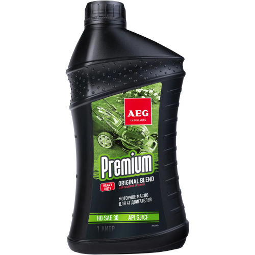Масло минеральное для четырехтактных двигателей AEG Lubricants Premium HD SAE 30 1 л