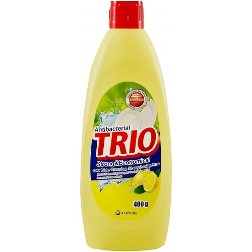 Средство для мытья посуды с ароматом лимона Kerasys Antibacterial Trio Fresh Lemon Fragrance 400 мл