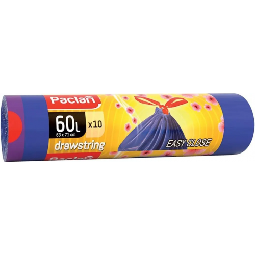 Мешки для мусора с тесьмой Paclan Aroma Drawsring 10 пакетов 60 л
