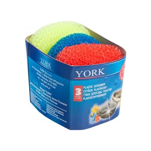 Губки для посуды пластиковые набор York 3 губки