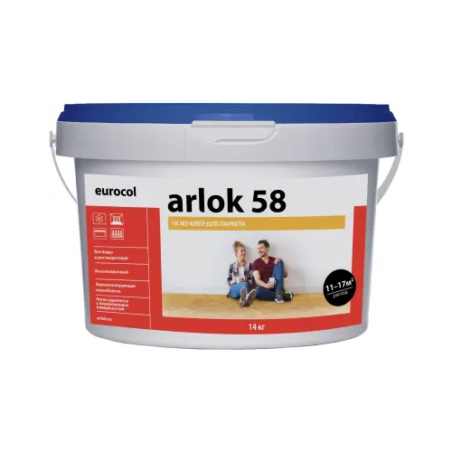 Эластичный паркетный клей Forbo Eurocol Arlok 58 1 K SMP 14 кг