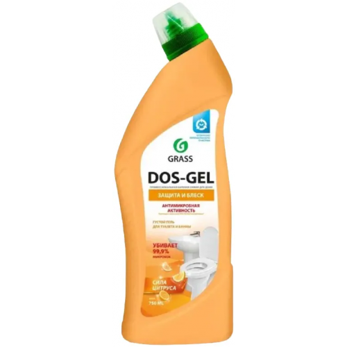 Густой гель для туалета и ванны Grass Dos Gel Защита и Блеск Сила Цитруса 1 л