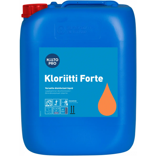 Средство для дезинфекции посуды и поверхностей Kiilto Pro Kloriitti Forte 5 л