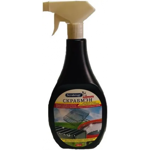 Очиститель универсальный Scrubman Premium Антижир Турбо Для Гриля и Барбекю 750 мл