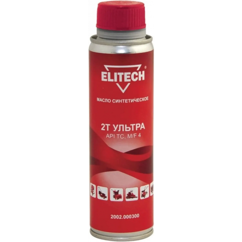 Масло синтетическое Elitech 2Т Ультра API TC M/F 4 200 мл