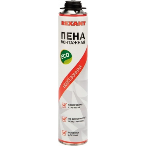 Пена монтажная всесезонная Rexant Есо 420 г пистолетная