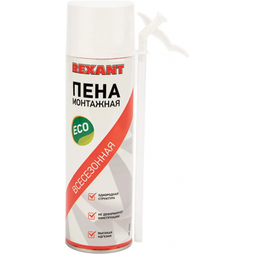 Пена монтажная всесезонная Rexant Есо 420 г ручная