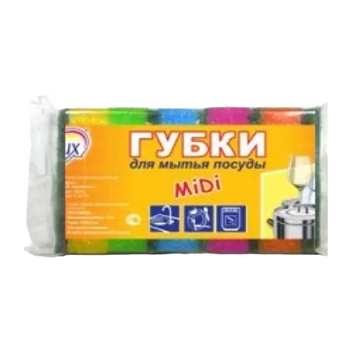 Губки для мытья посуды Belux Midi 5 губок