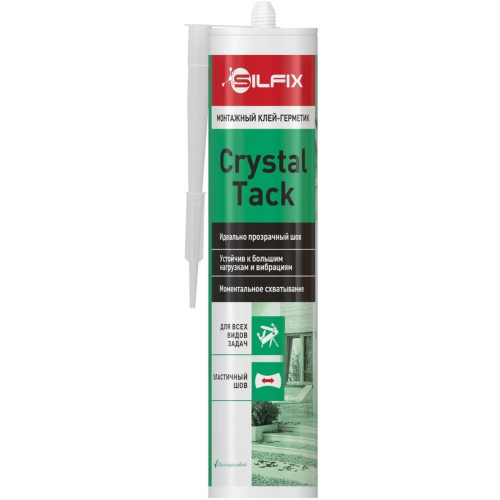 Монтажный клей герметик Sila Silfix Hybrid Bond Crystal Tack 290 мл